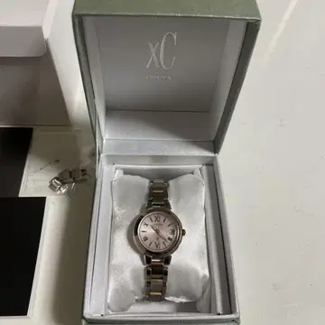 CITIZEN XC 핑크 다이얼 시계