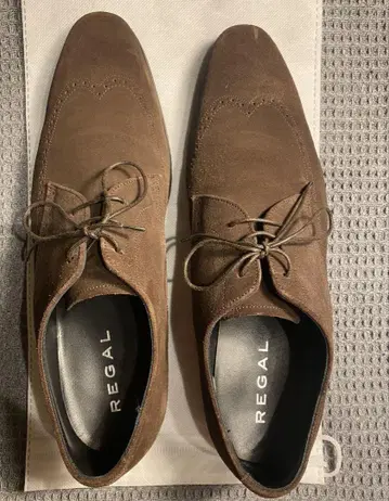 REGAL 브라운 스웨이드 드레스 슈즈
