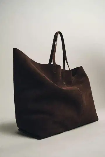 완판템 ZARA 브라운 스웨이드 토트백