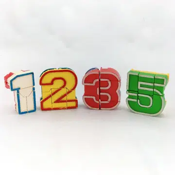 당시 물건 숫자 변형 로봇 1.2.3.5 묶음 판매