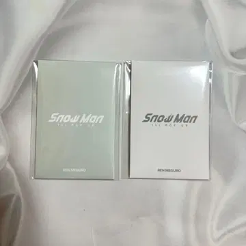 Snow Man 팝업 메구로 렌 포토 카드 AB 세트