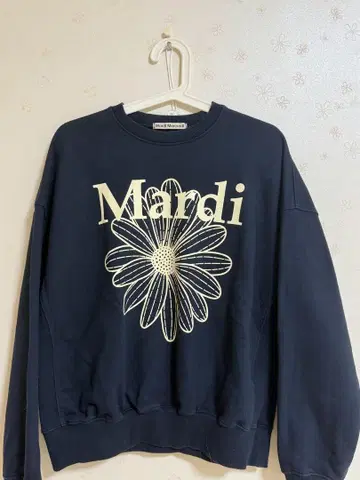 Mardi 플라워 프린트 트레이닝복 네이비