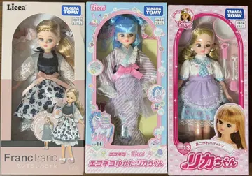 [새상품] 리카짱 인형 묶음 판매*에코네코 유카타*Francfranc