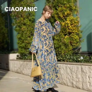 CIAOPANIC 플라워 프린트 롱 원피스