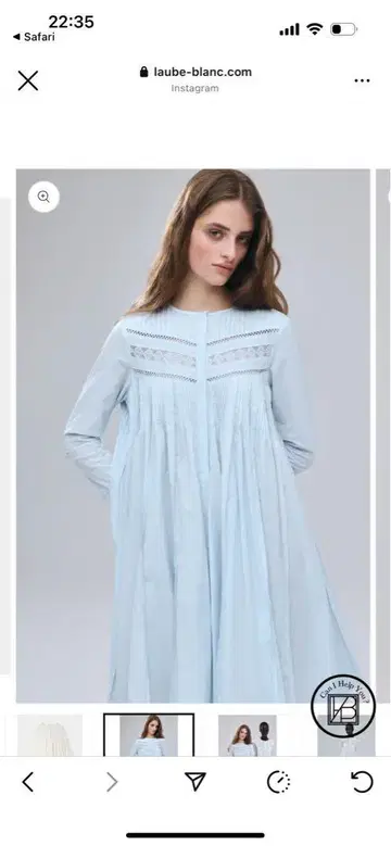 laubeblanc Pin-tuck Lace Mini Dress