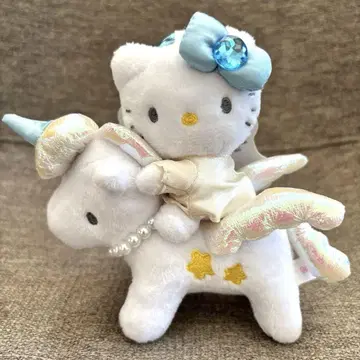 미사용 새상품 헬로키티 프리미엄 마스코트 키링 유니콘 한정품