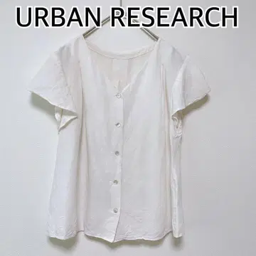 URBAN RESEARCH 어반 리서치 반팔 블라우스 화이트