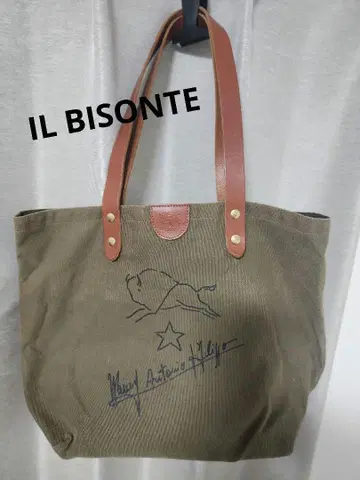 IL BISONTE 캔버스 토트백