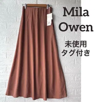 [미사용 택 포함] Mila Owen 미라 오웬 롱 플레어 스커트