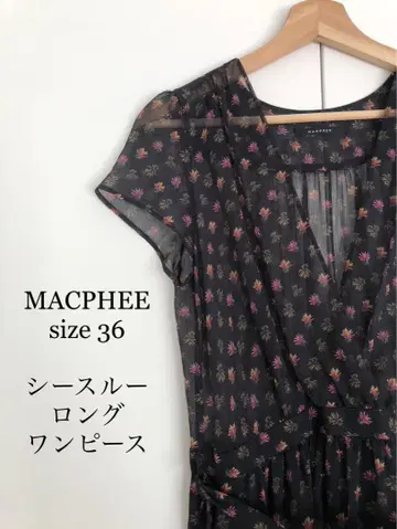 [ 새상품급/미사용품 ] MACPHEE 시스루 롱 원피스 size 36