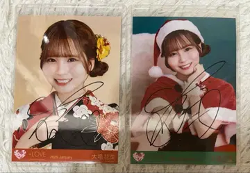 오바 하나나 생사진 친필 2장