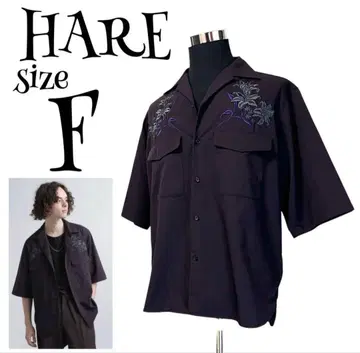 HARE 자수 포켓 셔츠