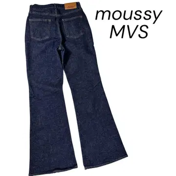 컨디션 최상 마우지 데님 청바지 플레어 MVS 다크 네이비 인디고 27