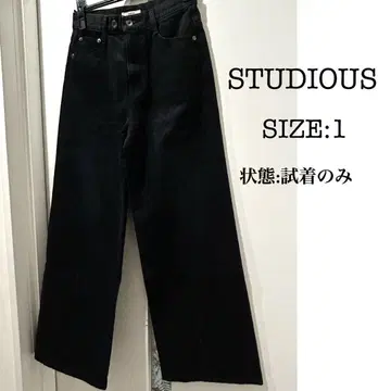 STUDIOUS 스테이디오스 스트레이트 플레어 청바지