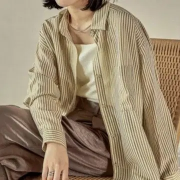 LEPSIM 렙심 시어 컬러 스트라이프 셔츠