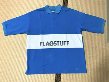 FLAGSTUFF 파랑 피케 셔츠 BLUE ENCOUNT 타나베 착용