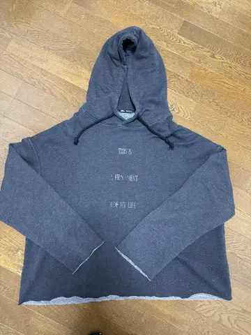 ZARA 그레이 후드티 L 사이즈