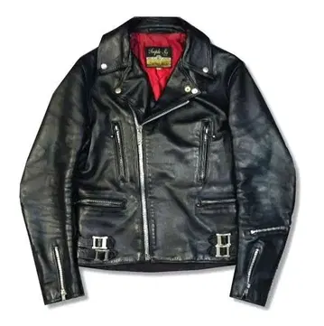 666 Leather Wear 구택 라이더 자켓 잉글랜드제