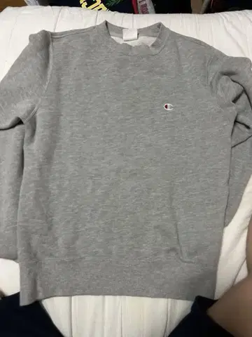 Champion 그레이 크루넥 트레이닝복