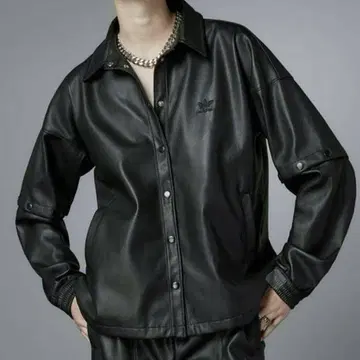 새상품 adidas originals 가죽 자켓 2way 트랙 탑