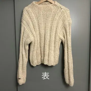 CANAL JEAN 니트 긴팔 화이트