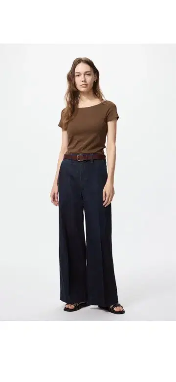 새상품 UNIQLO 와이드 트라우저 청바지 XL