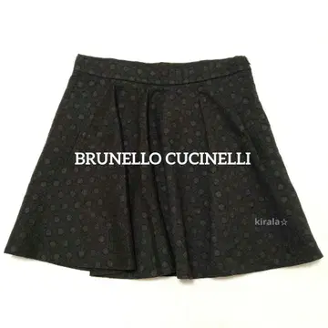 브루넬로쿠치넬리 스커트 도트 물방울 빅 사이즈 그레이