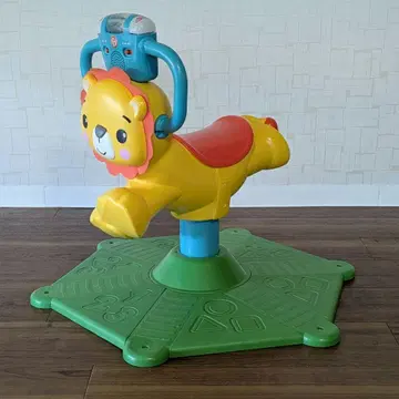 한정품 피셔프라이스 흔들흔들! 빙글빙글! 이중 언어 사자