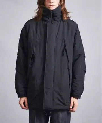 [ monkey time ] 패디드 하이넥 코트 발수 기능