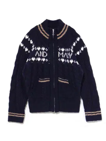 andmary Mary knit cowichan navy