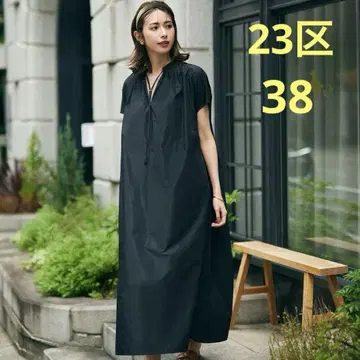 새상품 23구 에비하라 유리 STORY 브라이트 메모리 원피스 블랙 38