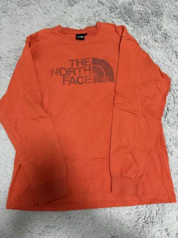 THE NORTH FACE 오렌지 긴팔 티셔츠 L