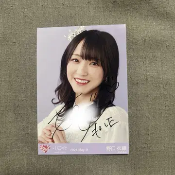 이코라부 노구치 이오리 친필 사인 브로마이드 2021