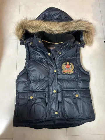 Polo Jeans Company 후드 부착 다운 베스트 랄프 로렌