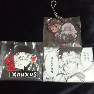 REBORN 리본 아마노 아키라 전시회 캔뱃지 자너스 XANXUS 세트