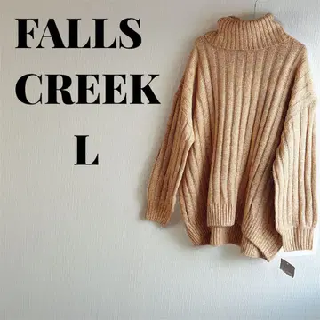 한정판 1점 한정 새상품급 FALLS CREEK 리브 터틀넥 L
