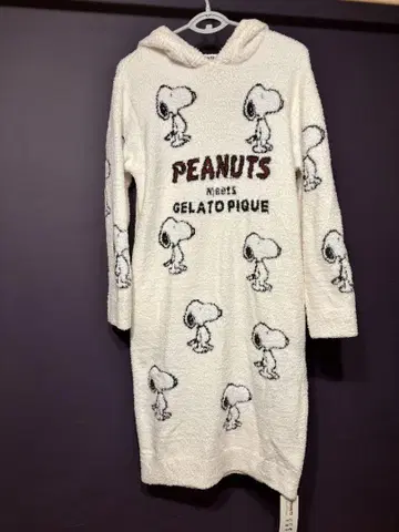 PEANUTS GELATO PIQUE 스누피 원피스 화이트