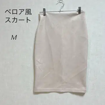 벨로아풍 스커트 타이트 무릎 기장 스커트 허리밴딩 없음 뒷슬릿 a1098