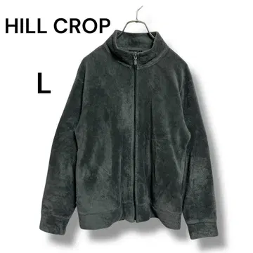 HILL CROP 플리스 자켓 L 사이즈 포근하고 따뜻한 그레이