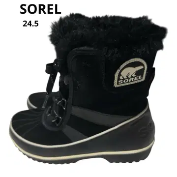 SOREL 소렐 퍼 숏부츠 윈터부츠 24.5 블랙