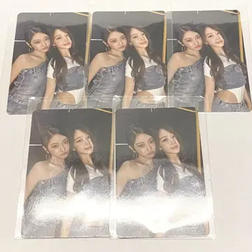 aespa LIVE TOUR CD A상 트레이딩 카드 닝닝 지젤 5장