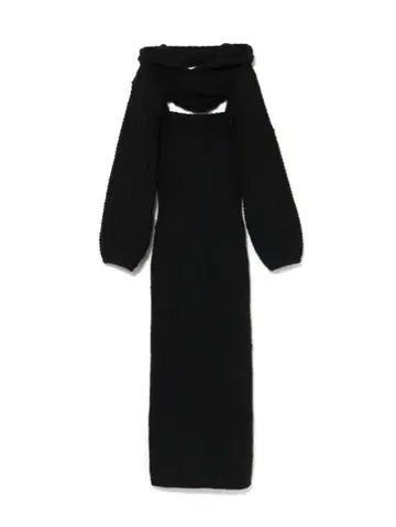 Leo hoodie set dress black