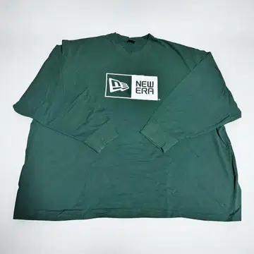 NEW ERA 그린 긴팔 티셔츠 8L