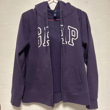 GAP 보라색 풀 집업 후드티 M