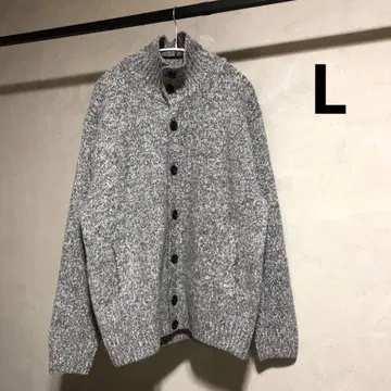 새상품급 유니클로 수플레얀 로게이지 가디건 그레이 L