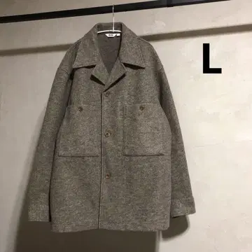 새상품급 유니클로 U 플리스 저지 오버 셔츠 브라운 L