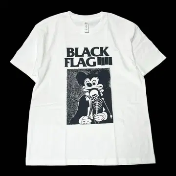 블랙 플래그 BLACK FLAG 티셔츠 L 락 화이트 흰색