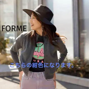 [ 새상품 ] FORME 히가시하라 아키 씨 크루넥 가디건 UV
