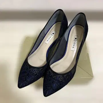 DIANA 다이애나 펌프스 블랙 네이비 23cm