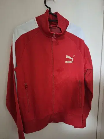 PUMA 빨간색 집업 자켓 L 사이즈